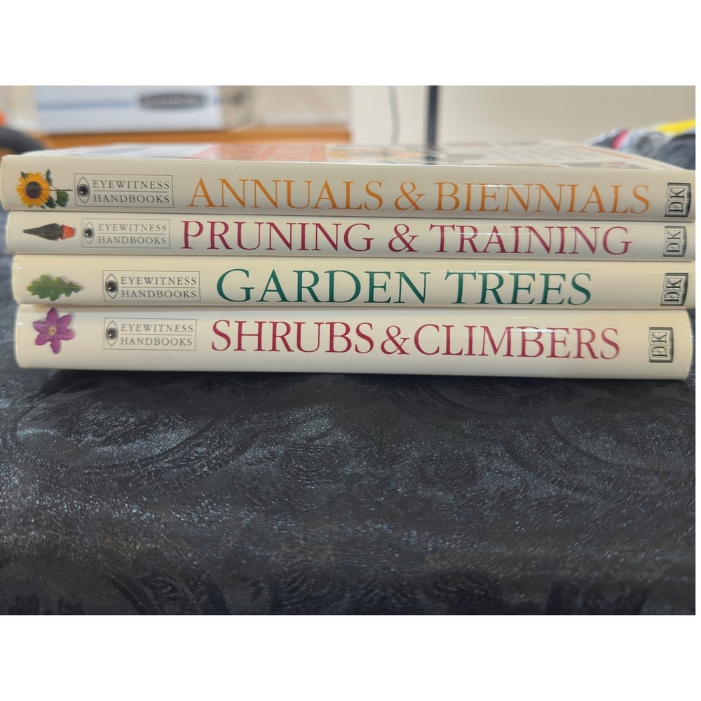 DK Garden Handbooks Books Pruning Trees Shrubs Annuals Vintage - Set of 4‎